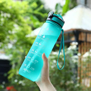 1 L Water Bottle - Motivational Sports Water Bottle - Outdoor, Travel, Gym, Fitness Jugs