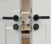 WINFREE Smart Lock Fingerprint Keyless Entry - Tuya Bluetooth - Voice Control Alexa Google Assistant - Home Office Apartment Door Lock