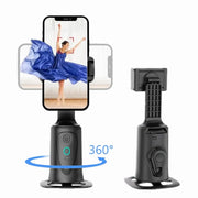 360° Rotation Auto Tracking Phone Holder - Gimbal Foldable AI Smart Shooting Selfie Stick for Live Vlog Streaming Video