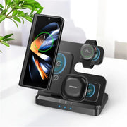 100W 3 in 1 Wireless Charger Stand For Samsung Fold 4 3 S22 Ultra Galaxy Watch 5 4 3 Active 2/1 Buds Fast Charging Dock Station