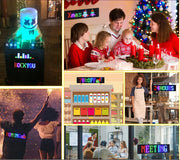 LED Matrix Pixel Panel - USB 5V Flexible Addressable RGB Pattern - Scrolling Text Animation Display Car Display - Bluetooth APP