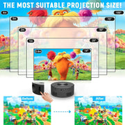 YT200 Smart Projector - LED HD TV Video Projetor - 1500 Lumens - Android - Home Cinema - Outdoor Portable Projector